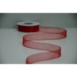 Organze Kurdele 2 CM(20MM) 25 Yrds( 23 M ) Tül Organze - Kırmızı