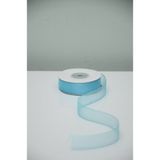 Organze Kurdele 2 CM(20MM) 25 Yrds( 23 M ) Tül Organze - Mavi