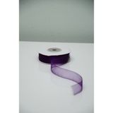 Organze Kurdele 2 CM(20MM) 25 Yrds( 23 M ) Tül Organze - Mor