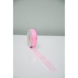 Organze Kurdele 2 CM(20MM) 25 Yrds( 23 M ) Tül Organze - Neon Pembe