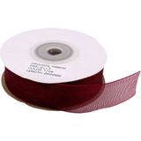 Organze Kurdele 30 MM 22 Metre Bordo