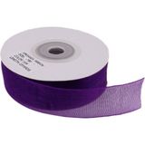 Organze Kurdele 40 MM 22 Metre Mor