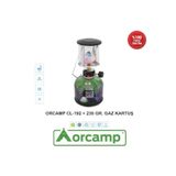 Orgaz Cl-192 Çakmaklı 230 Gr Kartuşlu Kamp Gaz Lambası