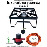 Orgaz Evde Balkonda Bahçede Hafif Pratik Yer Ocak Karartma Yapmaz Canavar Balık Aşçı Ocağı Set Takım