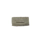 Örgü Desenli Bej Renkli El Yapımı Clutch Çanta