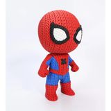 Örgü Desenli Örümcek Adam Figürü - 3D Baskı Amigurumi Görünümlü Koleksiyonluk Marvel Biblo