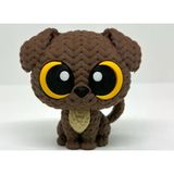 Örgü Görünümlü Yavru Köpek Figürü - 3D Baskı Knitted Style Dog Heykeli - Dekoratif Masa Arkadaşı Ve Bebek Odası Biblosu