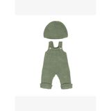 Örgü Oyuncak Bebek Kıyafeti (38 cm) -Salopet- Bere