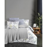 Örgü Pikeli Gri Renkli Çift Kişilik Nevresim Takımı - 200 x 220 cm