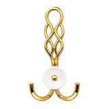 Örgü Portmanto Askısı, Metal Vestiyer Askısı, Gr, Dolap ve Duvar Askılığı, Altin (Vidalı)