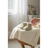 Örgü Triko Yenidoğan Bebek Patiği 0–6 Ay Unisex | Ponponsuz Yumuşak Patik