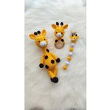 ÖrgüAna Amigurumi Zurafa Set Organik Oyuncak