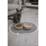 ÖRGÜM Kedi Beslenme Paspası Kedi Mama Altlığı 50x30 Cm ( MAMA KABLARI DAHİL DEĞİLDİR )