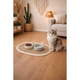 ÖRGÜM Kedi Köpek Beslenme Paspası Kedi Köpek Mama Altlığı 50x35 Cm