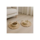 ÖRGÜM Kedi Mama Paspası 2'Li Kedi Servis Altığı 32x32 cm