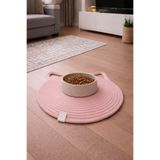 ÖRGÜM Kedi Mama Paspası Evcil Hayvan Paspası 31x31 cm MAMA KABI DAHİL DEĞİLDİR