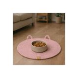ÖRGÜM Kedi Paspası Evcil Hayvan Mama Altlığı 35x35 Cm MAMA KABLARI DAHİL DEĞİLDİR