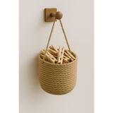 ÖRGÜM Sepet Mandal Sepeti Çok Amaçlı Organizer 15x15 cm MANDALLAR VE ASKI DAHİL DEĞİLDİR