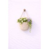 ÖRGÜM Yapay Çiçek Saksısı Dekoratif Duvar Sepeti 12x10 cm BİTKİ DAHİL DEĞİLDİR