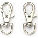 Orhan Çanta 1 cm 50 Adet Balık Kanca Nikel (Gümüş) - Metal Çanta ve Cüzdan Askı Klipsi