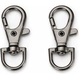 Orhan Çanta 1 Cm 50 Adet Balık Kanca Siyah Nikel (Antrasit) - Metal Çanta ve Cüzdan Askı Klipsi - Aksesuar - Siyah Metalik