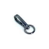 Orhan Çanta 10 Adet 1 Cm Yay Kanca Siyah Anahtarlık Halkası - Metal Yaylı Klips