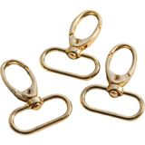 Orhan Çanta 2.5 cm Akrep Kanca Light (Gold) - Metal Çanta ve Cüzdan Askı Klipsi - 15 Adet - Aksesuar - Altın