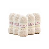 orhanucuzluk ( 5 Adet ) No:00 Açık Krem Sultan Cotton Amigurumi Ipi