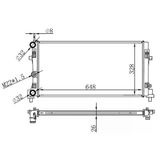 Ori Bau063016 S Radyatör Brazing A1-Ibiza V-Polo 1.2-1.4-1.6 09 Ac Klimasız Mek 648X326x16