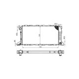 Ori Bfr007026 Motor Su Radyatoru Brazıng Transıt 2.5D 94-00 Klımalı Manuel Sanzuman 702X358x32 S