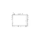 Ori Bmz035026 Radyatör Brazing Mazda E2200 Mek 377X538x26 -