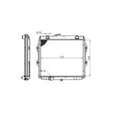 Ori Bto151026 Motor Su Radyatoru Brazıng Toyota Hı-Lux 2.4D 450X528x26 Manuel Sanzuman S