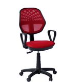 Orianna Design Fileli Döner Koltuk Çalışma Koltuğu Dönerli Sandalye - Kırmızı