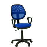 Orianna Design Mavi Fileli Bilgisayar Oyuncu Koltuğu Tekerlekli Metal Ayaklı Ofis Sandalyesi