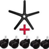 Orianna Design Plastik Yıldız Ayak Ofis Bilgisayar Koltuğu Sandalyesi Ayağı + 5 Tekerlek