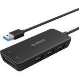 Orico 3 Port Usb3.0 Sd ve Micro Sd Kart Okuyuculu Çoklayıcı - Siyah