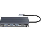 Orico 7 Portlu USB 3.0 100W HDMI TF/SD Gri Kart Okuyucu Çoklayıcı Hub