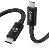 ORICO 80Gbps Çift Yönlü USB-C Kablosu, Çift 8K@60Hz Video için 120Gbps Tek Yönlü, 240W Hızlı Şarj, 3.3FT - Thunderbolt 5/4/3, USB4 ve USB-C Cihazlarıyla Uyumlu