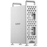 ORICO MiniPro Alüminyum Yerleştirme Standı, Mac mini M4 için, 5'i 1 arada USB-C Hub, 10 Gbps Transfer, Aletsiz Kurulum, Yumuşak Silikon Koruma, Hepsi Bir Arada Genişletme Yuvası (MS10-5P)