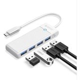 Orico PAPW4A-C3-015-WH-EP 4 Portlu Type-C To Usb 3.0 Yüksek Hızlı 5 GBPS Hub Çoklayıcı Beyaz