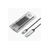 Orico TCM2-G20 USB3.2 Gen2 20Gbps M.2 NVMe 8TB Fanlı Şeffaf Type-C SSD Disk Kutusu