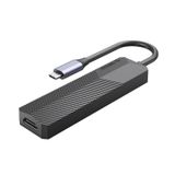 Orico Type-C Bağlantılı PD55W 2 USB Portlu HDMI Type-C TF SD Siyah Docking Station