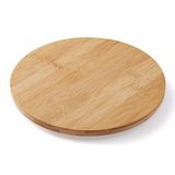 ORIDOM 25,4 cm Çapında Bambu Lazy Susan Döner Tabla, Pürüzsüz Katı Yuvarlak 360 Derece Dönen Atıştırmalık Baharat Rafı Mutfak Dolabı, Kiler Tezgahı, Yemek Masası Depolama için Organizatör