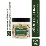 Oriense Vücut Peelingi 500 ml - Kayısı Çekirdeği ve Fındık Kabuğu Granülleri ile E Vitamini İçerir - Monoi & Hawaii Vücut Peelingi 500 ml - Moringa Yağı ve E Vitamini ile Pürüzsüz Bakım