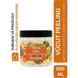 Oriense Vücut Peelingi 500 ml - Kayısı Çekirdeği ve Fındık Kabuğu Granülleri ile E Vitamini İçerir - Tropikal Meyveli Vücut Peelingi 500 ml - Greyfurt Özü ve E Vitamini ile Canlı Ferahlık