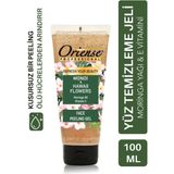 Oriense Yüz Temizleme Peeling Jeli 100 ml E Vitamini ve Kayısı Çekirdeği ile Canlandırıcı Etki - Monoi & Hawaii Çiçekleri Yüz Temizleme Peeling Jeli, Moringa Yağı ve Kayısı Çekirdeği Özü İçerir