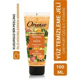 Oriense Yüz Temizleme Peeling Jeli 100ml - Kayısı Çekirdeği ve E Vitaminli - Tropikal Meyveler Yüz Temizleme Peeling Jeli - Greyfurt ve Kayısı Çekirdeği Özü İçerir