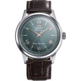 Orient Bambino RA-BB0001E30B Kurmalı Otomatik Deri Kahverengi Yeşil Kadran 39 mm Erkek Kol Saati - tek ebat