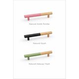 Orient Design Ahşap Çekmece ve Dolap Kulbu 2’li (128 Mm) - Antik Pembe - Naturel