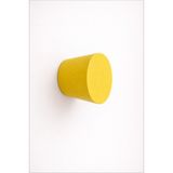 Orient Design Sarı - İskandinav Stili Ahşap Koni Duvar Askısı